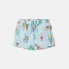 Badshorts med glassmönster Badshorts med glassmönster