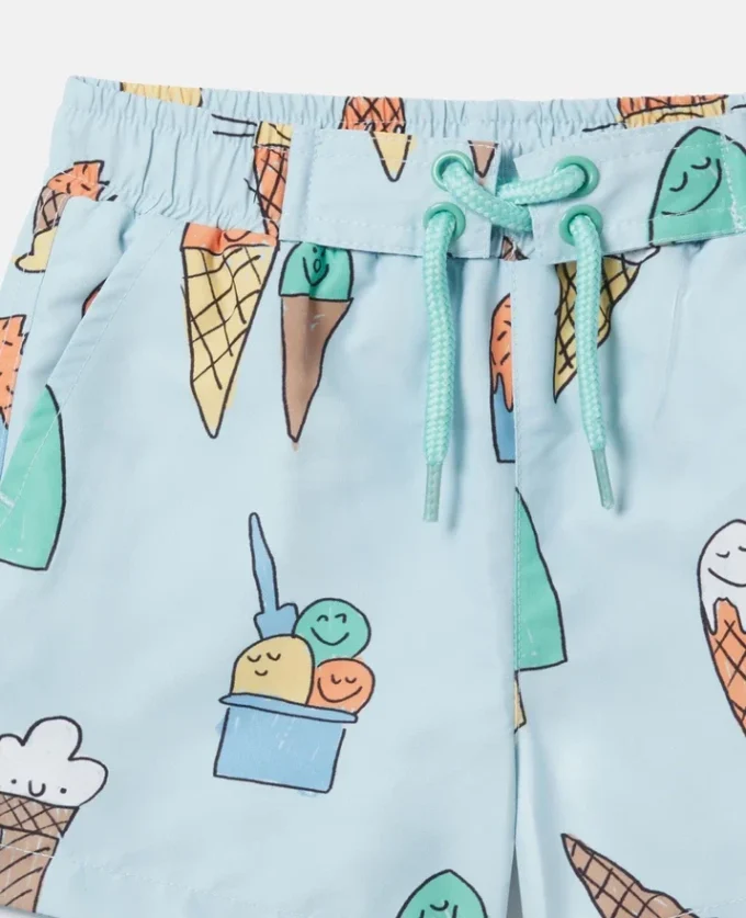 Badshorts med glassmönster Badshorts med glassmönster