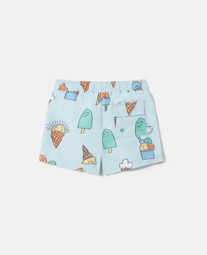 Badshorts med glassmönster Badshorts med glassmönster