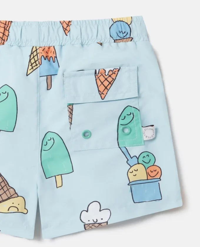 Badshorts med glassmönster Badshorts med glassmönster