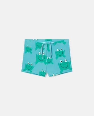 Badshorts med grodtryck