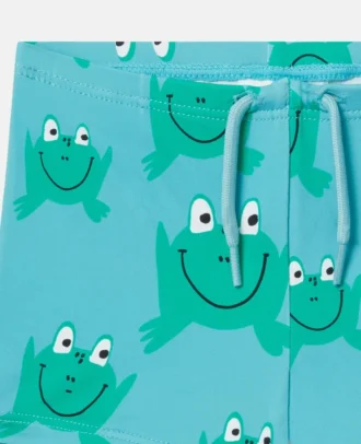 Badshorts med grodtryck