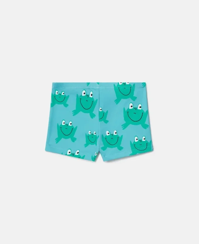Badshorts med grodtryck
