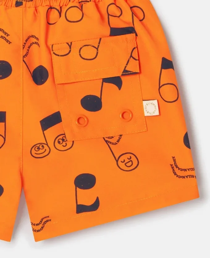 Badshorts med musiknoter