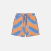 Badshorts med skateboardtryck