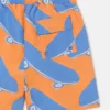 Badshorts med skateboardtryck