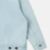 Blommig broderad jeansjacka Blommig broderad jeansjacka