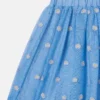 Blommig broderad tyllkjol