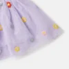 Blommig broderad tyllkjol