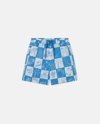 Brand Lettering Check badshorts