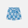 Brand Lettering Check badshorts Brand Lettering Check badshorts