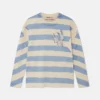 Bretonsk T-shirt med broderad kanin Bretonsk T-shirt med broderad kanin