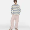 Bretonsk T-shirt med broderad kanin Bretonsk T-shirt med broderad kanin