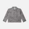 Bug Band Print Denim Jacket