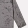 Bug Band Print Denim Jacket
