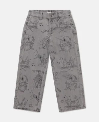 Bug Band Print-jeans