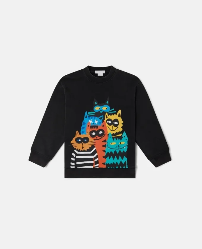 Cats Graphic Sweatshirt Cats Graphic Sweatshirt