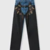 Chaps broderade jeans med raka ben