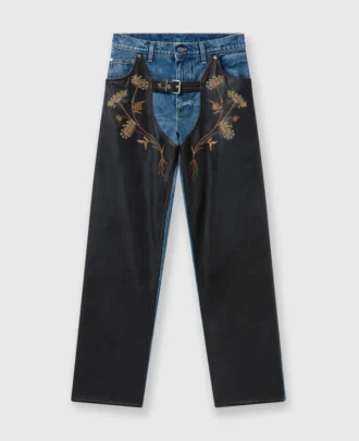 Chaps broderade jeans med raka ben
