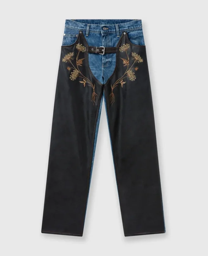 Chaps broderade jeans med raka ben