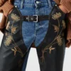 Chaps broderade jeans med raka ben