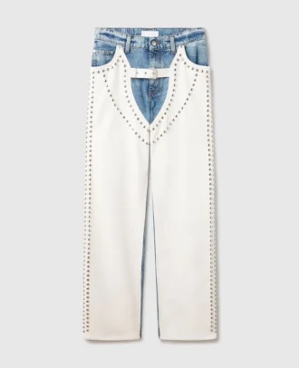Chaps-jeans med raka ben och nitar
