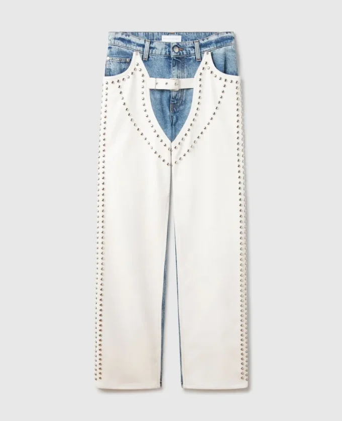 Chaps-jeans med raka ben och nitar Chaps-jeans med raka ben och nitar