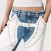 Chaps-jeans med raka ben och nitar Chaps-jeans med raka ben och nitar