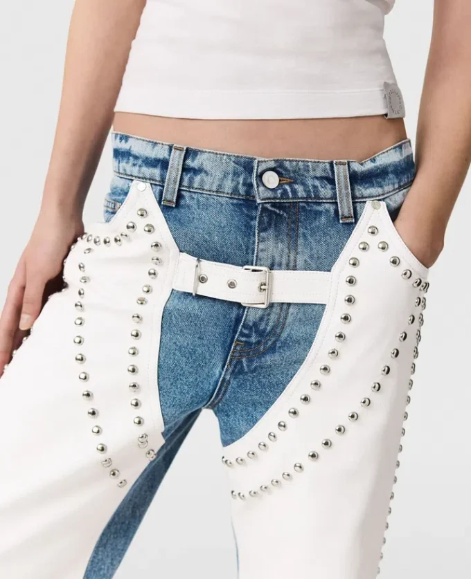 Chaps-jeans med raka ben och nitar Chaps-jeans med raka ben och nitar