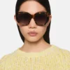Chunky Square Cat-Eye-solglasögon