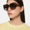 Chunky Square Cat-Eye-solglasögon