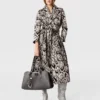 Cloud Leopard Jacquard-trenchcoat med bälte Cloud Leopard Jacquard-trenchcoat med bälte