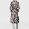 Cloud Leopard Jacquard-trenchcoat med bälte Cloud Leopard Jacquard-trenchcoat med bälte