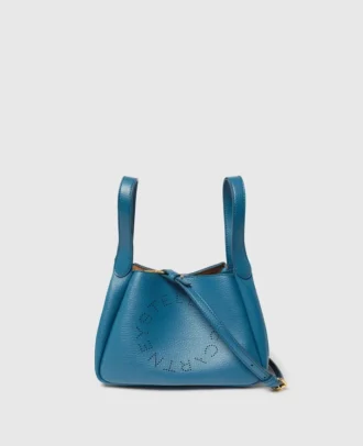 Crossbody-väska med dubbla handtag och logotyp