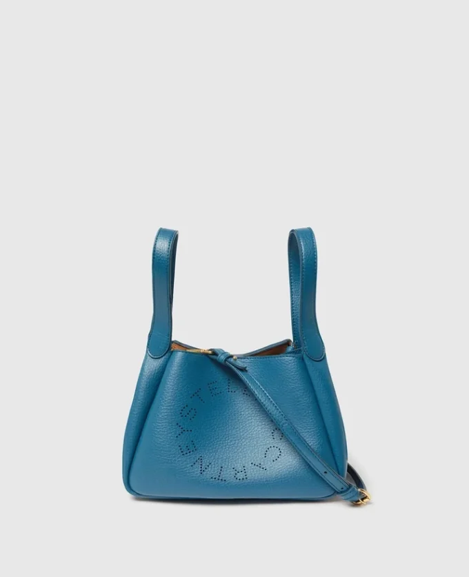 Crossbody-väska med dubbla handtag och logotyp Crossbody-väska med dubbla handtag och logotyp