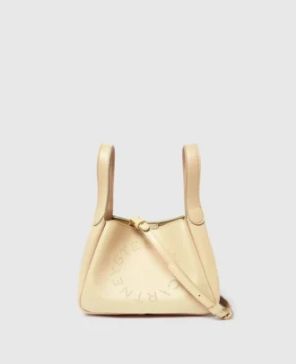 Crossbody-väska med dubbla handtag och logotyp