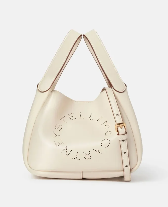 Crossbody-väska med dubbla handtag och logotyp Crossbody-väska med dubbla handtag och logotyp