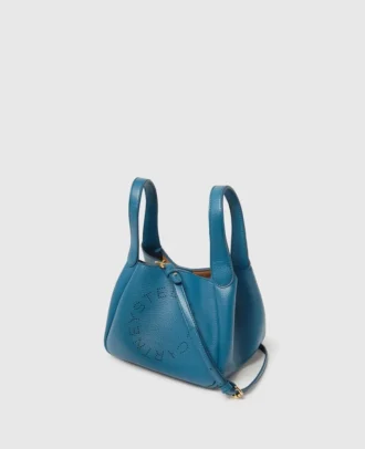 Crossbody-väska med dubbla handtag och logotyp
