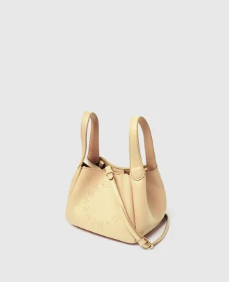Crossbody-väska med dubbla handtag och logotyp