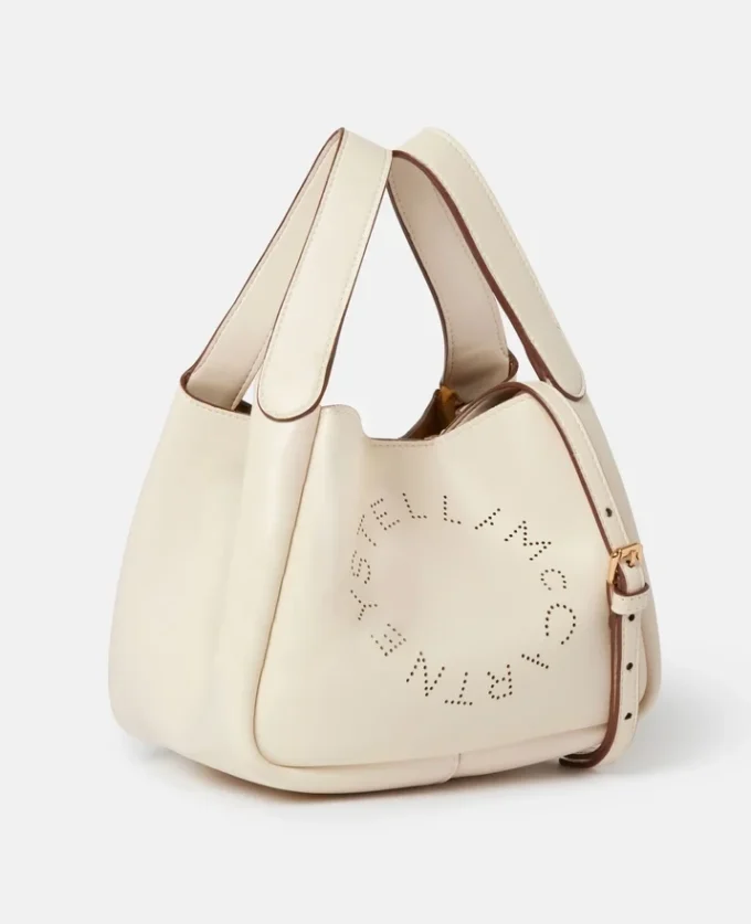 Crossbody-väska med dubbla handtag och logotyp Crossbody-väska med dubbla handtag och logotyp
