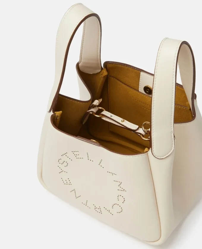 Crossbody-väska med dubbla handtag och logotyp Crossbody-väska med dubbla handtag och logotyp