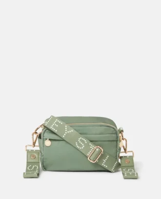 Crossbody-väska med logotyptape
