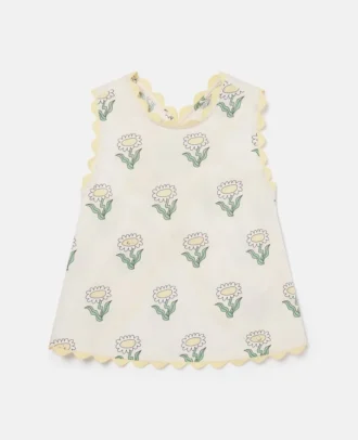 Daisies ärmlös topp med vågig kant