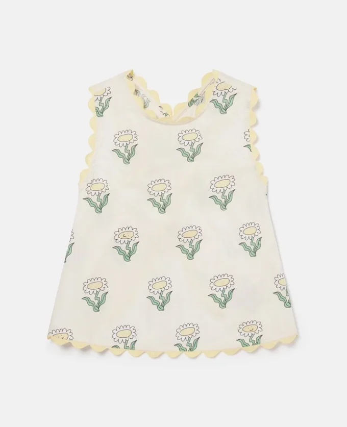 Daisies ärmlös topp med vågig kant Daisies ärmlös topp med vågig kant
