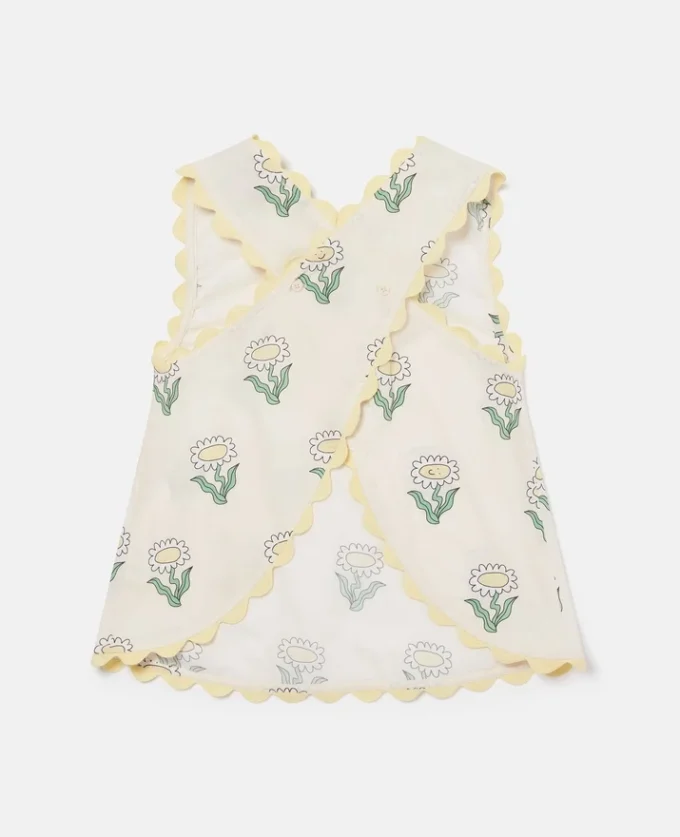 Daisies ärmlös topp med vågig kant Daisies ärmlös topp med vågig kant