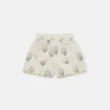 Daisies shorts med elastisk kant och vågig kant
