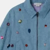 Denimjacka med broderade juveler Denimjacka med broderade juveler