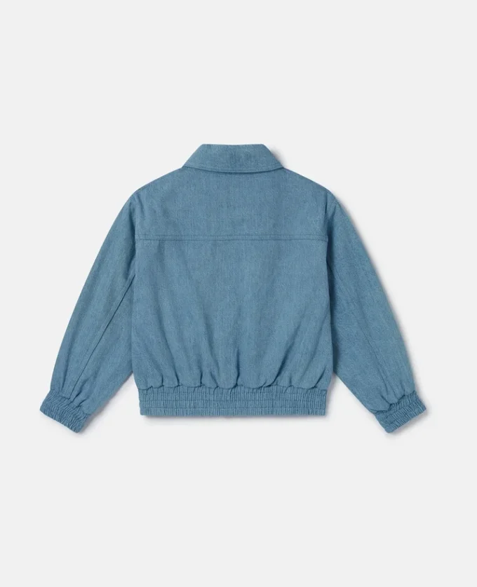 Denimjacka med broderade juveler Denimjacka med broderade juveler