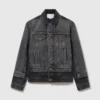 Denimjacka med tonade paneler Denimjacka med tonade paneler