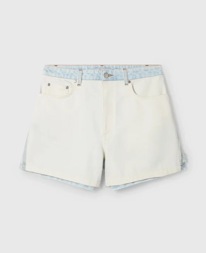 Denimshorts med paneler
